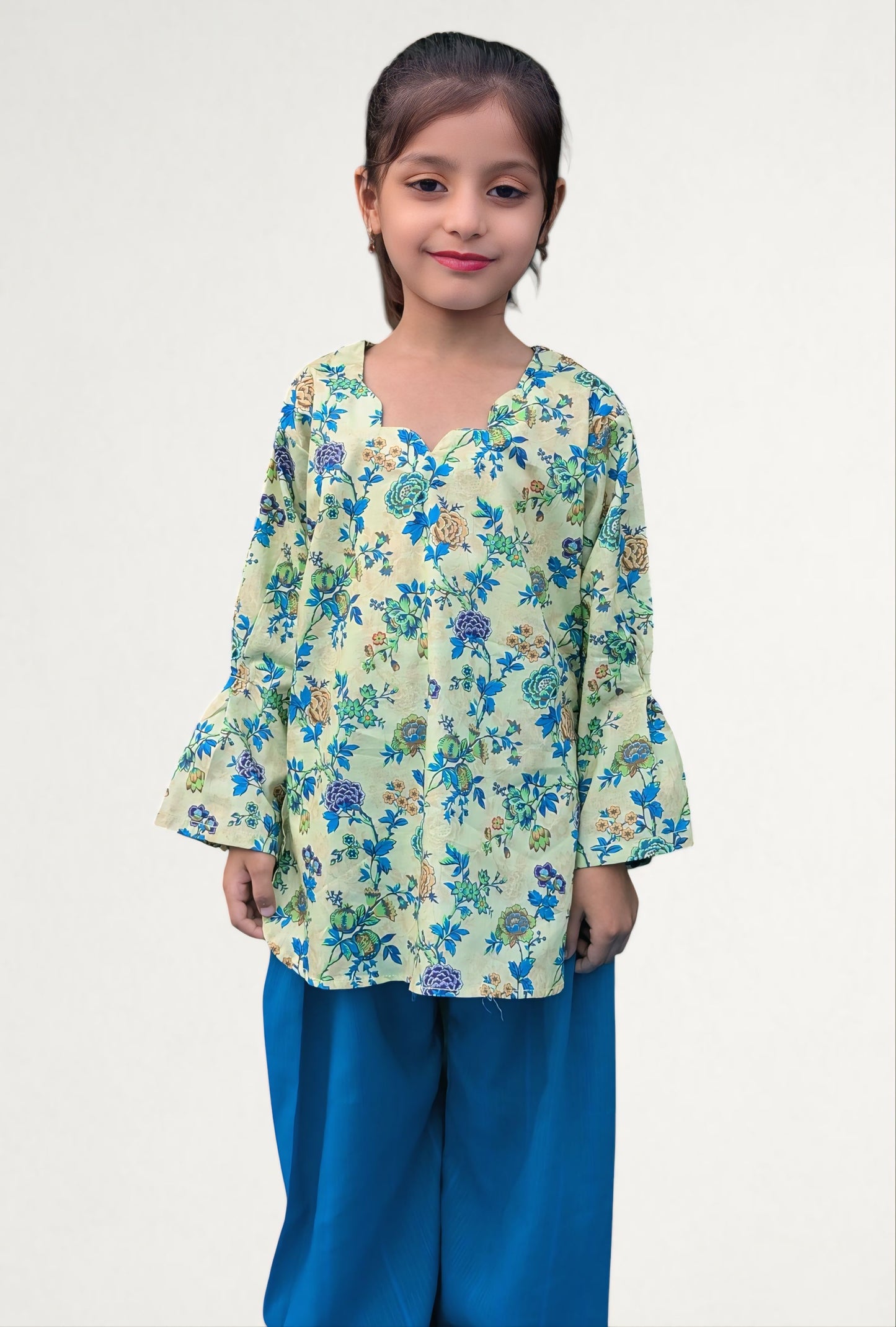 Kid's Stitched Printed Lawn 2PC