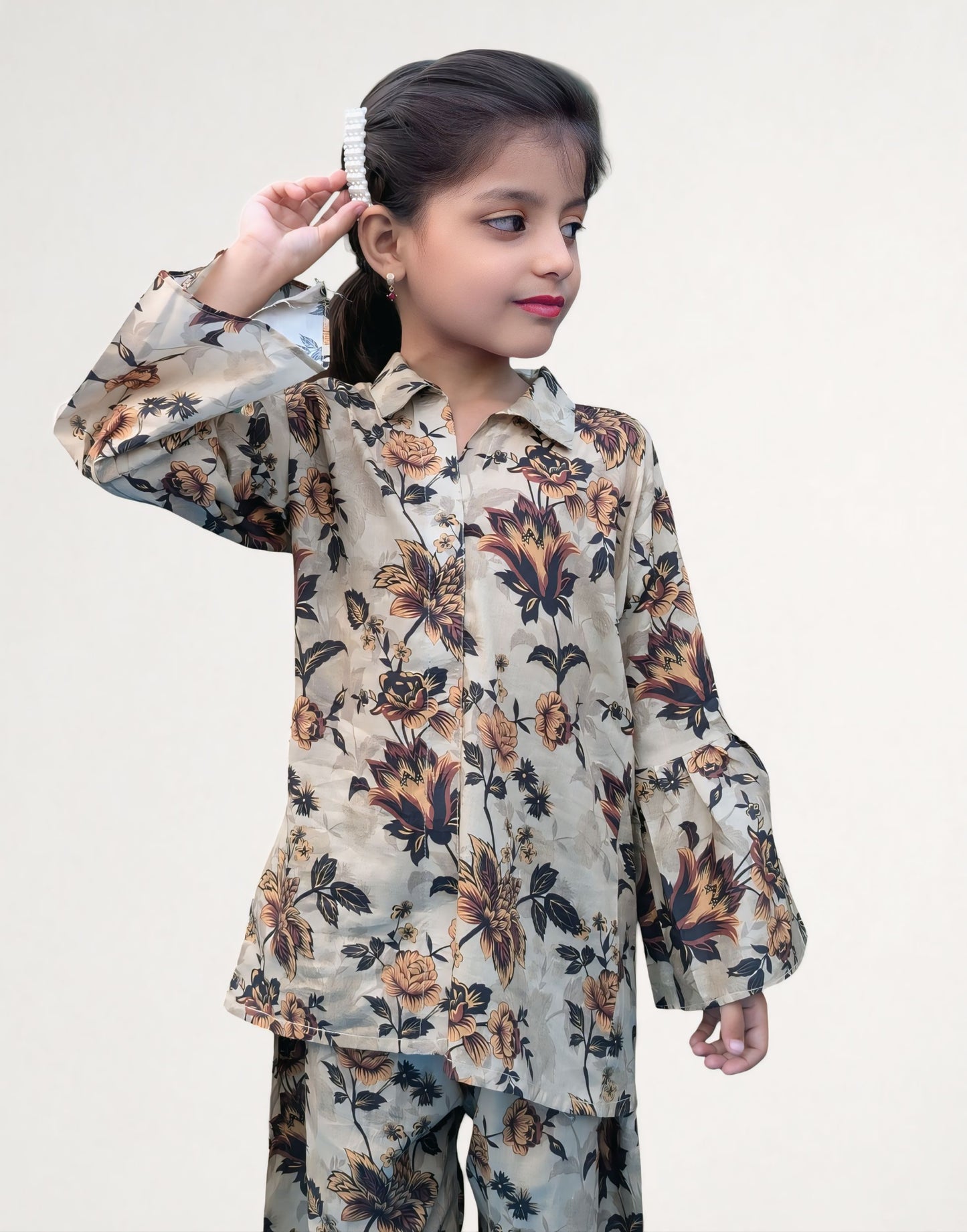 Kid's Stitched Printed Lawn 2PC