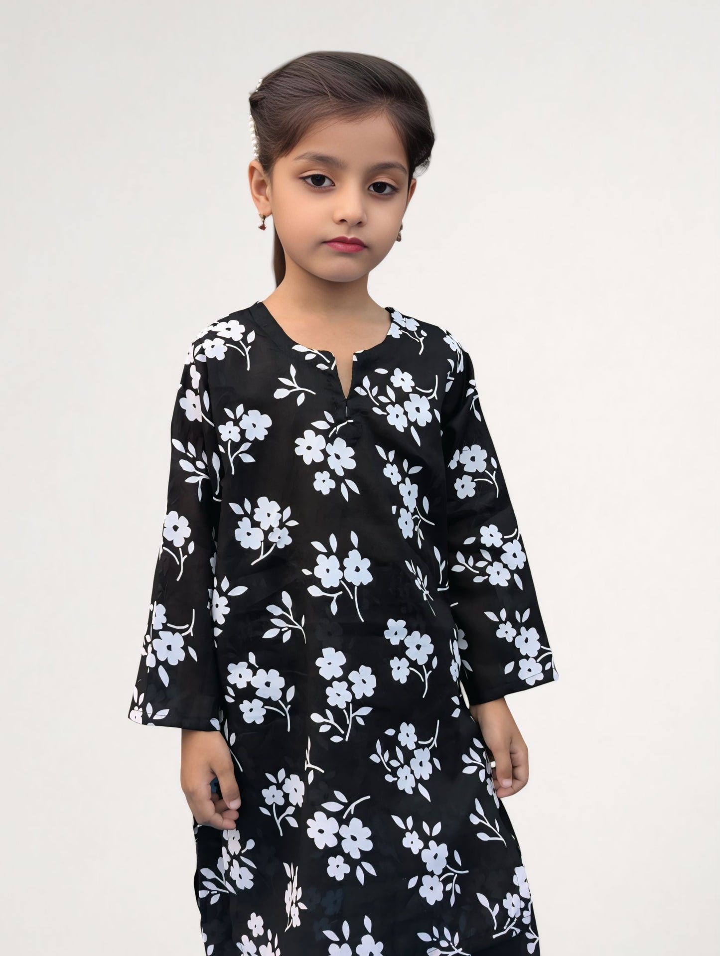 Kid's Stitched Printed Lawn 2PC
