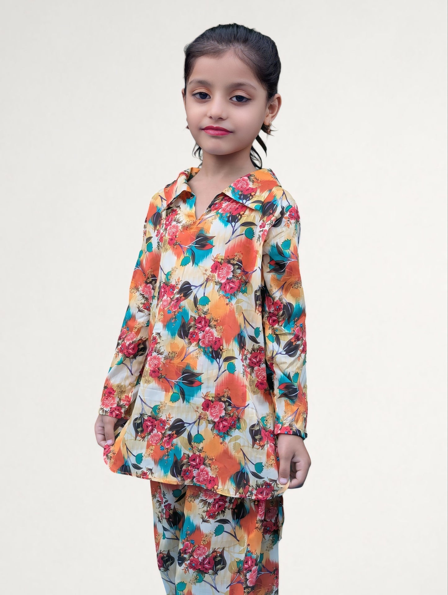 Kid's Stitched Printed Lawn 2PC