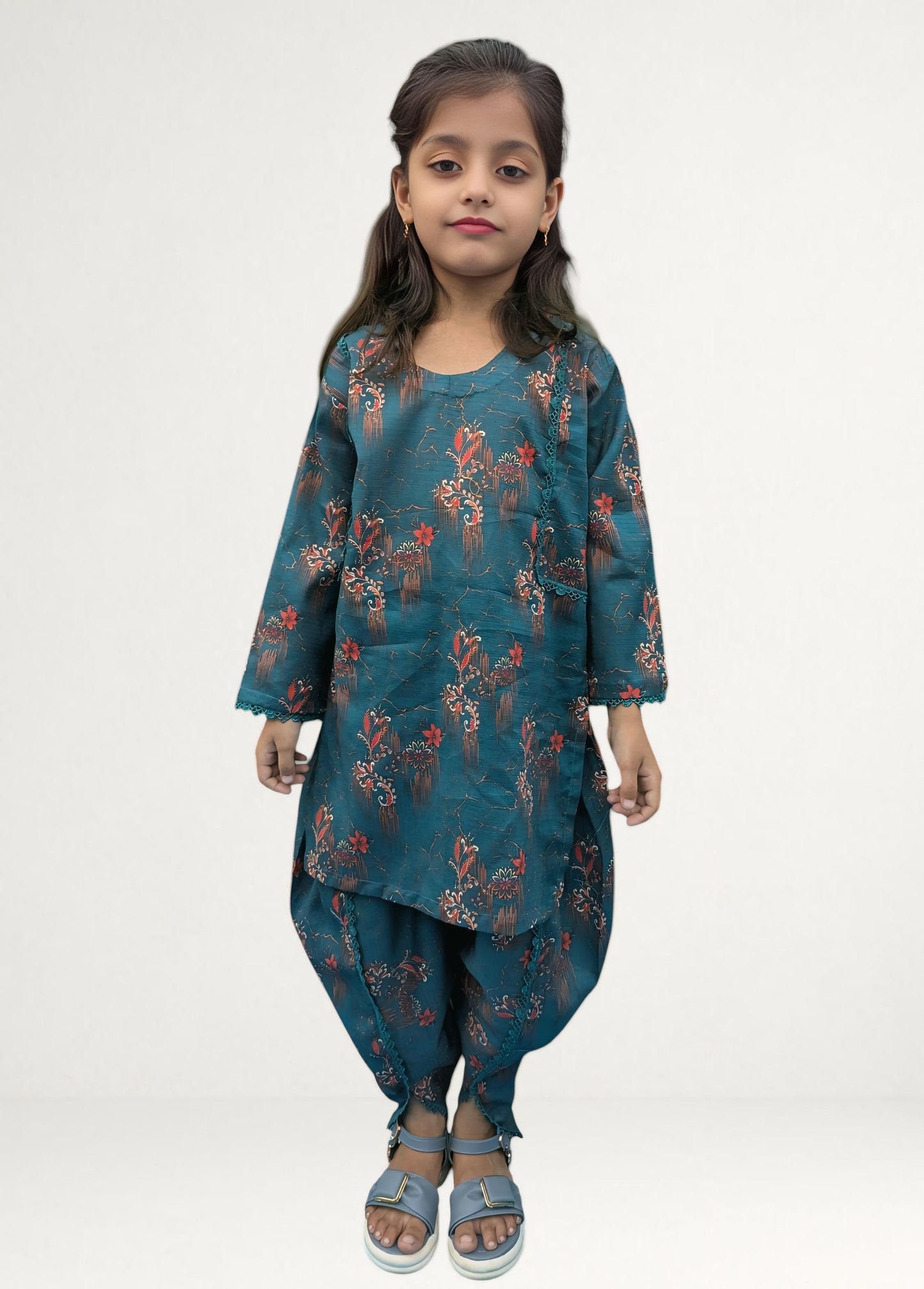 Kid's Stitched Printed Lawn 2PC