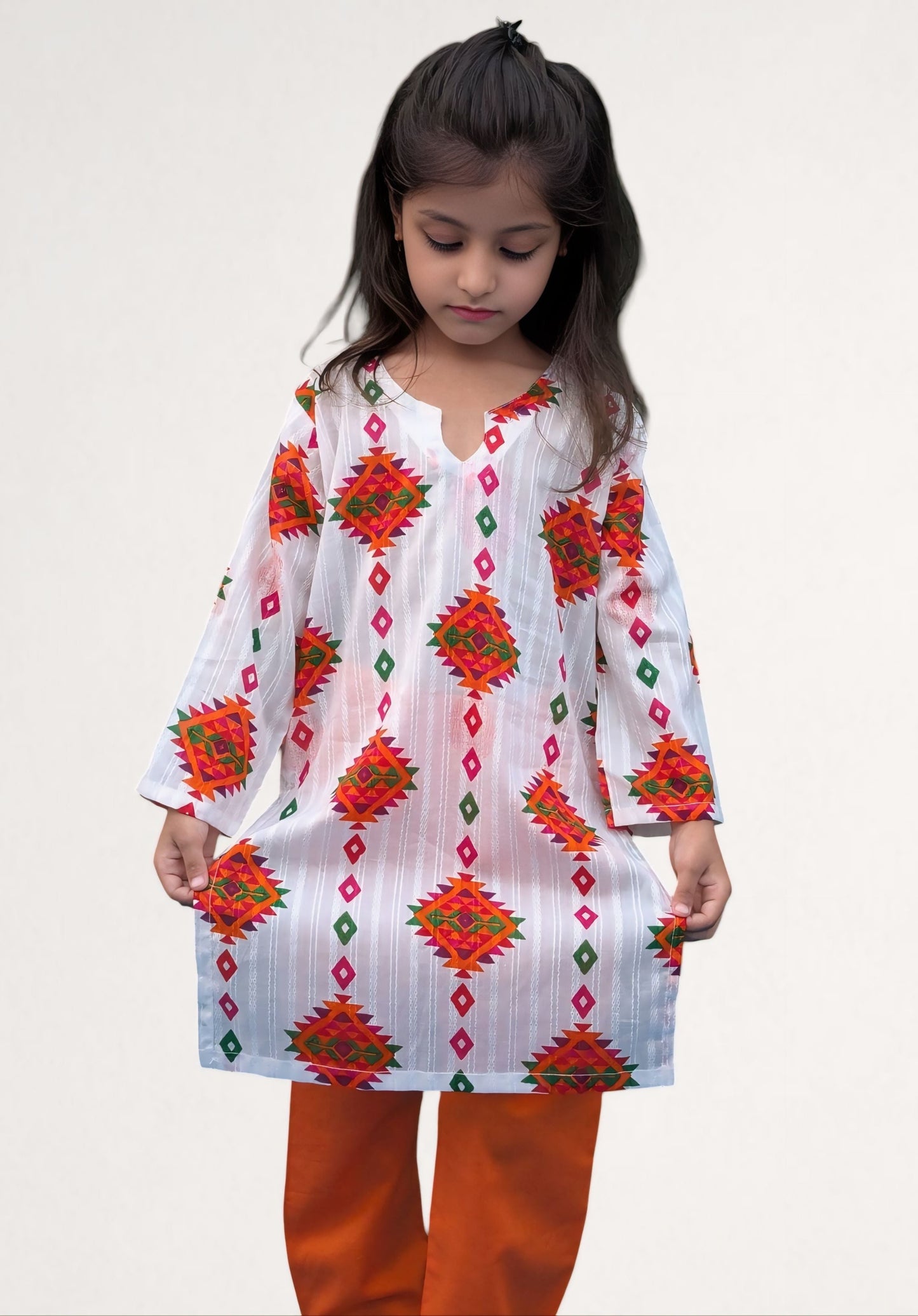 Kid's Stitched Printed Lawn 2PC