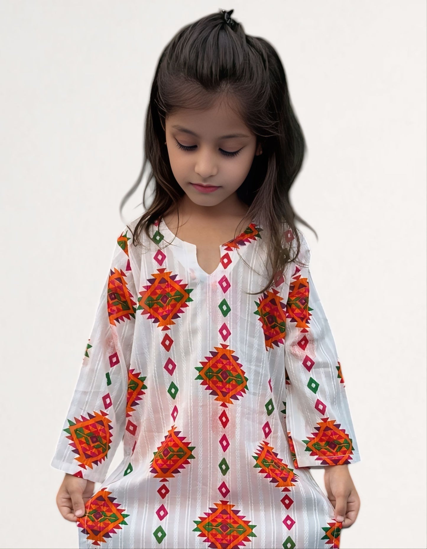 Kid's Stitched Printed Lawn 2PC