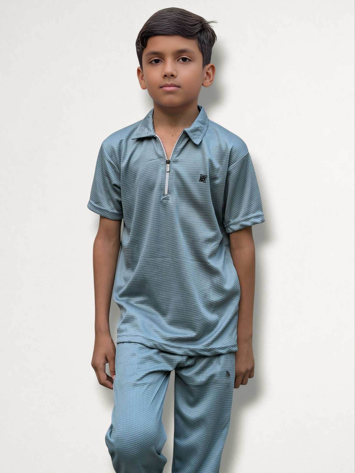 Kid's Unisex Tracksuit - Thermal Cotton Textured Fabric