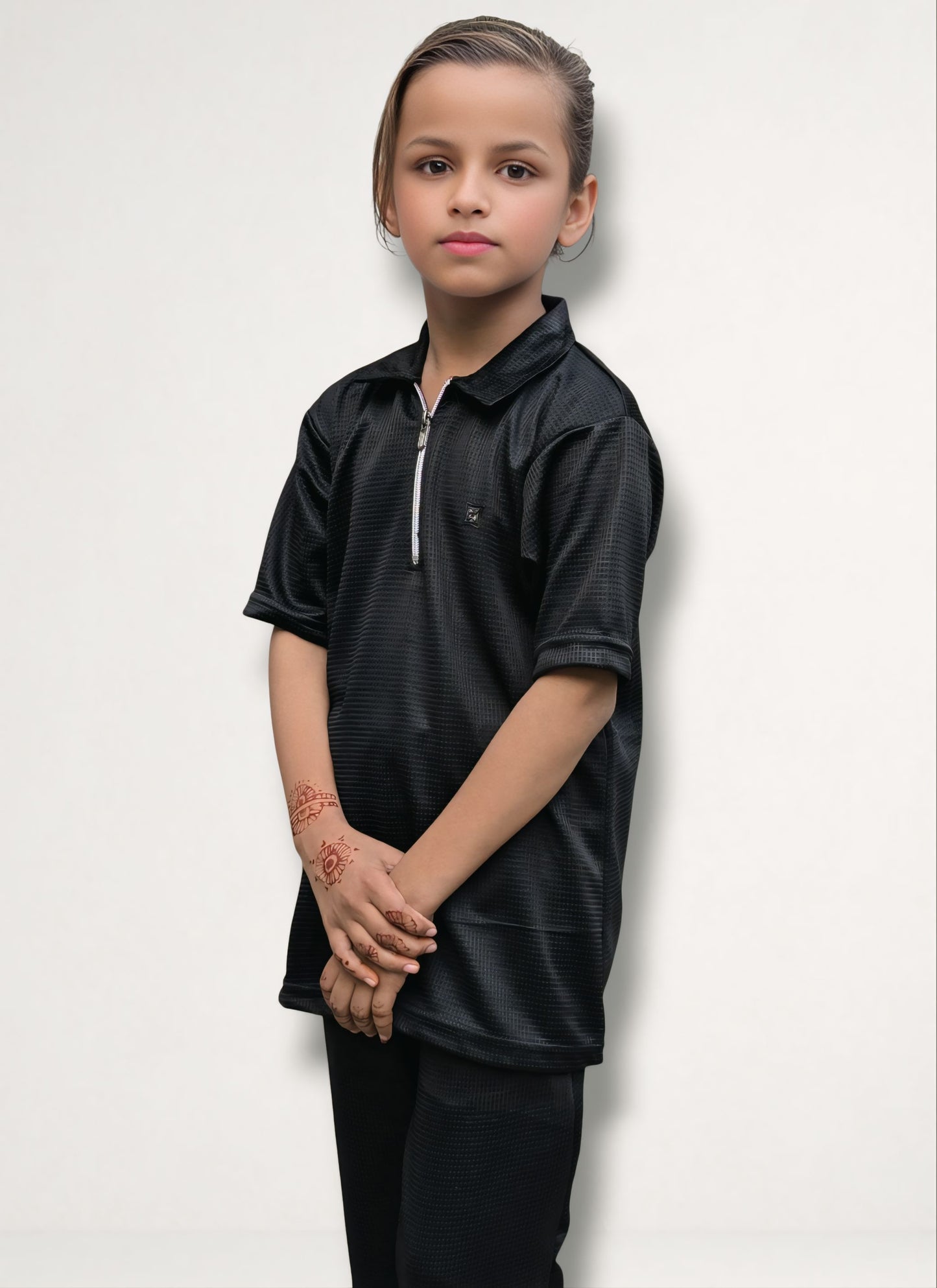 Kid's Unisex Tracksuit - Thermal Cotton Textured Fabric