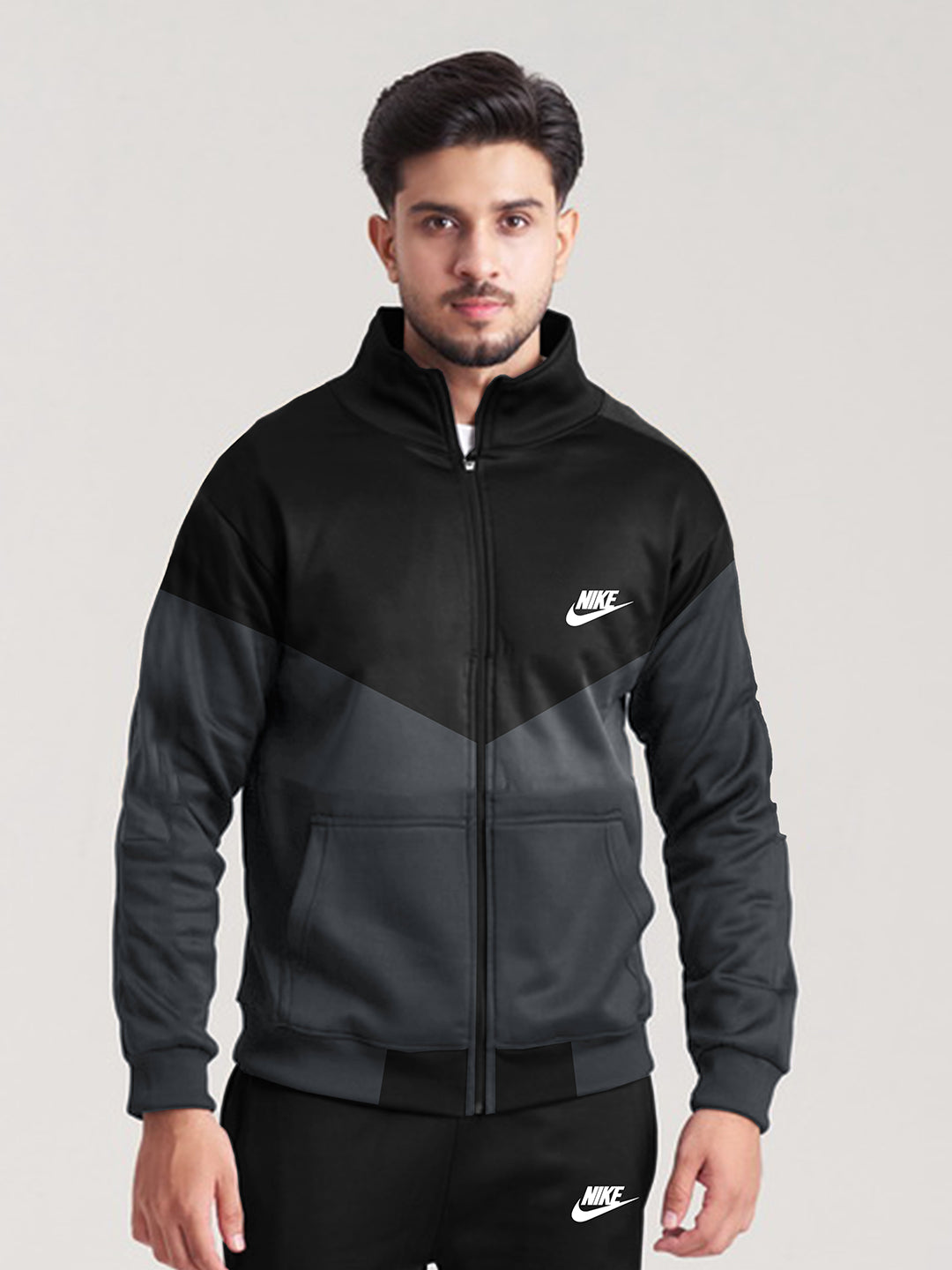 Mens Heavy PF Black/Charcoal Twinset/Tracksuit