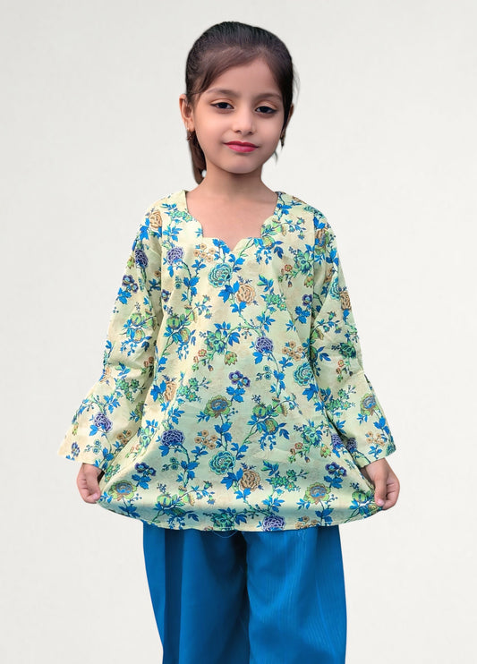 Kid's Stitched Printed Lawn 2PC