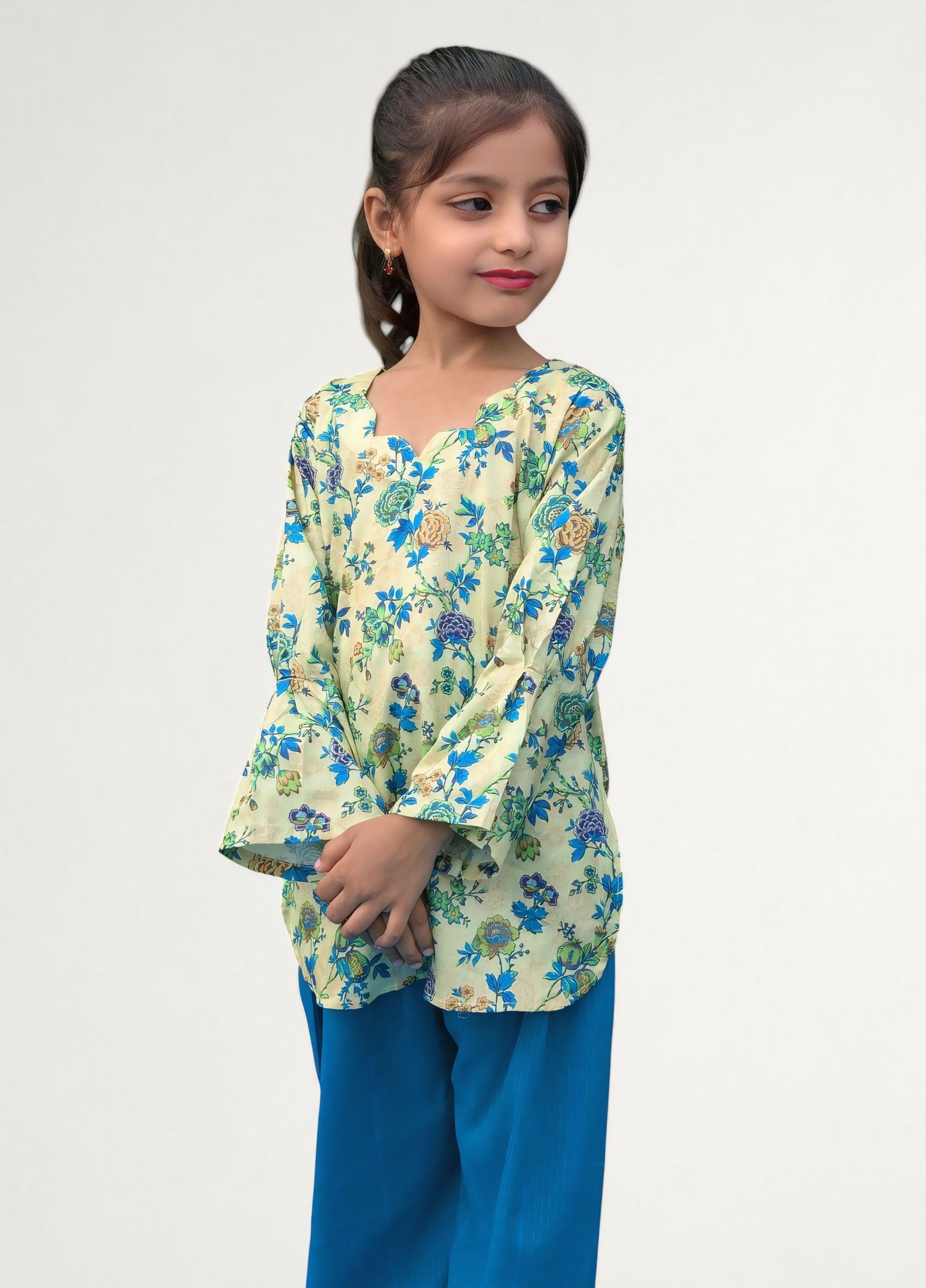Kid's Stitched Printed Lawn 2PC