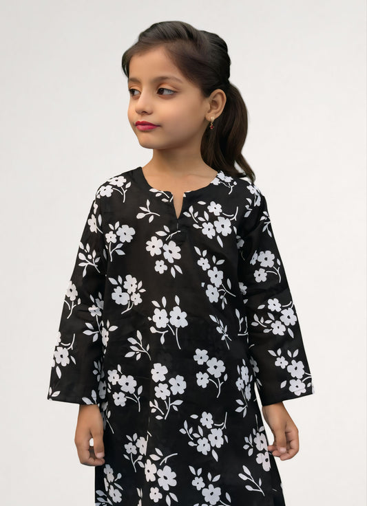 Kid's Stitched Printed Lawn 2PC