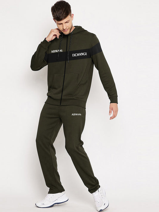 Mens Heavy PF Olive Twinset/Tracksuit